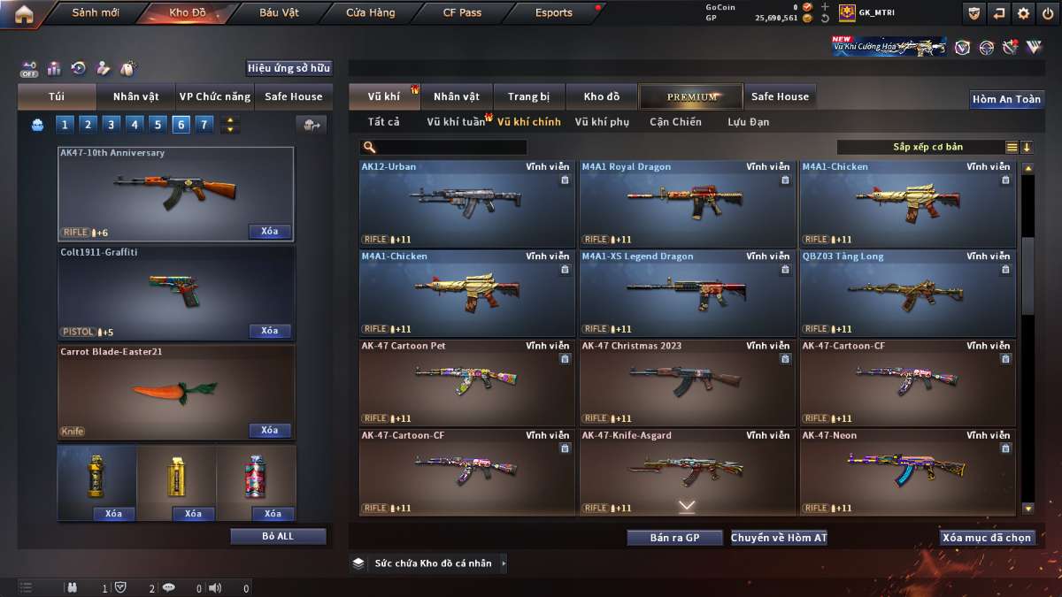 shop acc cf uy tin gia re